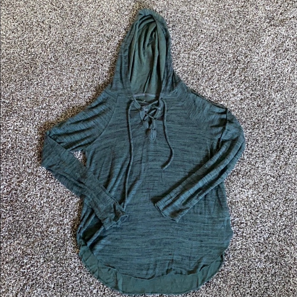 American Eagle forest green hoodie